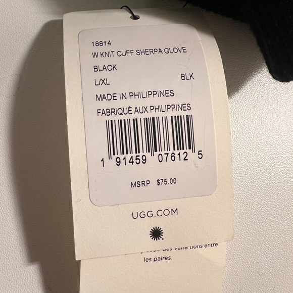 UGG Women's Knit Cuff Sherpa Lined Glove | NWT | Touch Screen Compatible - Picture 3 of 7